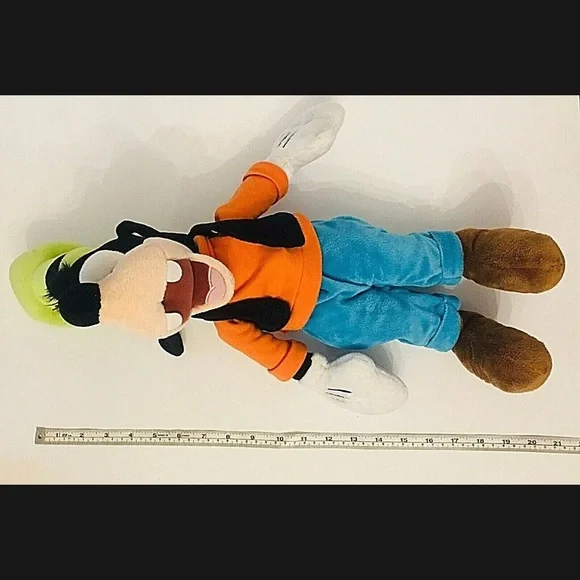 Disney Store Goofy Plush Stuffed Toy Classic Outfit Character Doll Hat 18” - Picture 16 of 16
